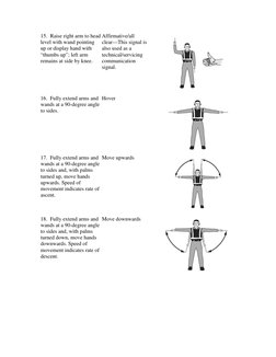 Aircraft Marshalling Signals Guide | PDF | Hand | Transport