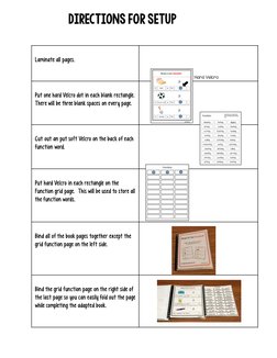 Functional Word List.pdf Function Words Adapted Book Guide | PDF