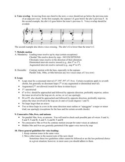 Four-Part Harmony Writing Guidelines | PDF | Chord (Music) | Interval ...