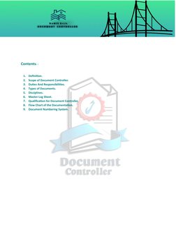 Document Controller Overview and Roles | PDF | Specification (Technical ...
