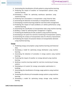 Machine Learning Problem Statements 2024 | PDF | Machine Learning ...