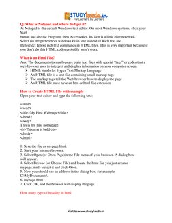 Class 11 Web Application Guide | PDF | Websites | Html