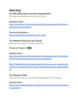 Accenture Assessment Preparation Guide | PDF | C++ | String (Computer ...