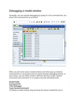 (http://www.saptraininghq.com/wp-content/uploads/2012/04/143.png)Debugging a modal window
Generally, we can activate debuggi