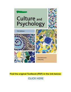 Culture and Psychology 7th Edition PDF | PDF | Mental Disorder
