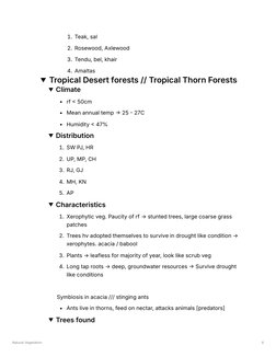 Natural Vegetation Overview for Class 10 ICSE | PDF | Forests | Home ...