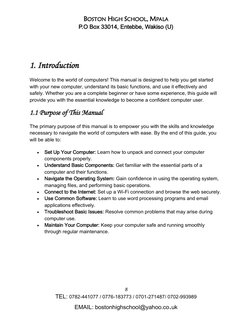 BOSTON HIGH SCHOOL, MPALA 
P.O Box 33014, Entebbe, Wakiso (U) 
  
 
8 
TEL: 0782-441077 / 0776-183773 / 0701-271487/ 0702-993