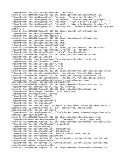 FiveM RedEngine Trigger Events Guide | PDF | Software | Computing