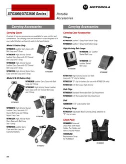 Motorola XTS3000 Parts List | PDF | Battery Charger | Headphones