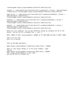 Roblox Developer Console Scripts | PDF | Games & Activities | Teaching ...