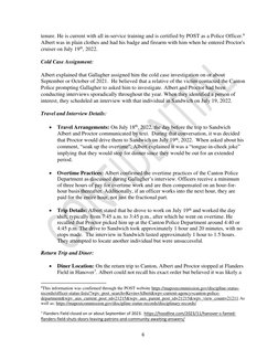 6 
tenure. He is current with all in-service training and is certified by POST as a Police Officer.6 
Albert was in plain clo