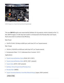 Toyota NR Engine Family Overview | PDF | Engine Technology | Vehicle Parts
