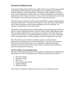 Structured Cabling System Standards | PDF | Electrical Connector | Networks