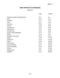 Army Writing Style Workbook Guide | PDF | Comma | Subject (Grammar)