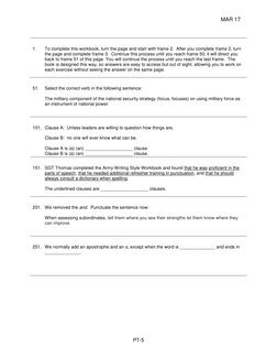 Army Writing Style Workbook Guide | PDF | Comma | Subject (Grammar)