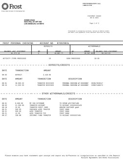 FOR INFORMATION CALL 
1-800-513-7678
STATEMENT ISSUED  
08-31-2024
Page 1 of 3 
Interested in accepting in-store, online or m