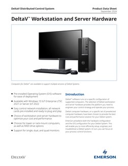 Product Data Sheet Deltav Workstation Server Hardware Deltav en 57732 ...
