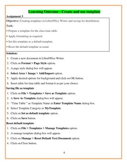 LibreOffice Writer Practical Assignments | PDF | Hyperlink | Spreadsheet