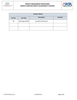 Project Constructability Review Procedures | PDF | Reliability Engineering