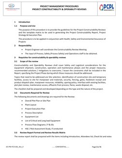Project Constructability Review Procedures | PDF | Reliability Engineering