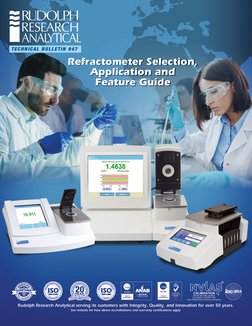 TECHNICAL BULLETIN 947
See website for how above accreditations and warranty certifications apply
Rudolph Research Analytical