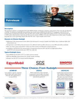 Three Choices From Rudolph
Description
Reasons to Choose Rudolph
Typical Rudolph Users
J57WP-EP
J357CC
J457CC-FC
The petroleu