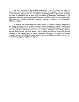 BPI Scoring and Interpretation Guide | PDF | Anxiety | Major Depressive ...