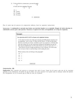 7 
 
12. To be an effective comunicator, you must be quick 
A 
B 
to listen and slow speaking. No error. 
C 
D 
(A) a 
(B) qu