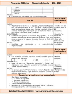 1er Grado Octubre - 09 Matemáticas Planeación (2024-2025) - 1 | PDF ...