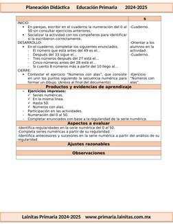 1er Grado Octubre - 09 Matemáticas Planeación (2024-2025) - 1 | PDF ...