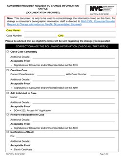 MAP-751w Change Request Form | PDF | Medicaid | Public Services