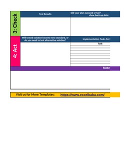 Free PDCA Excel Template Download | PDF | Systems Thinking