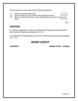 Grade 7 Life Orientation June Test 2024 | PDF | Bullying | Behavioural ...