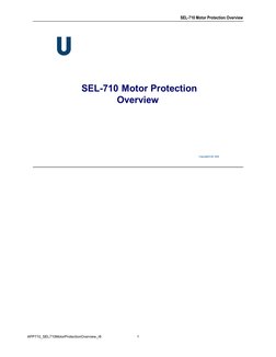 Sel 710 In Wall SEL-710 Motor Protection Relay Guide | PDF | Relay | Bit