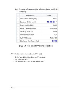PSV Sizing for Thermal and Fire Cases | PDF | Heat Exchanger | Valve
