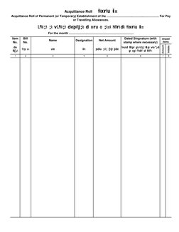 GA 100 Acquittance Roll Format | PDF