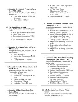 Ndp Calculation Value Added Method Numericals Class 12 | PDF | Gross Value Added ...