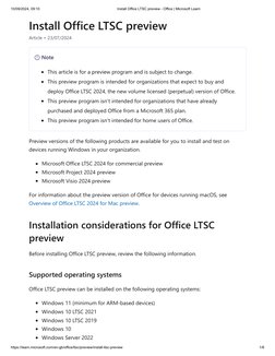 Install Office LTSC 2024 Preview Guide | PDF | Microsoft Office | Microsoft