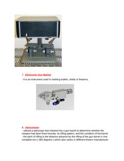 Helixometer Instrument Forensic Instruments in Ballistics | PDF | Bullet | Firearms