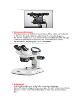Forensic Instruments in Ballistics | PDF | Bullet | Firearms