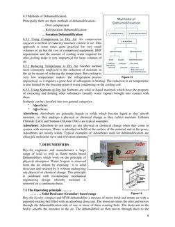 8
6.3 Methods of Dehumidification 
Principally there are three methods of dehumidification:- 
 
 
... Over compression