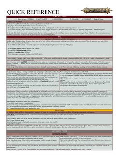 AOS 4th Edition Quick Reference Guide | PDF | Military