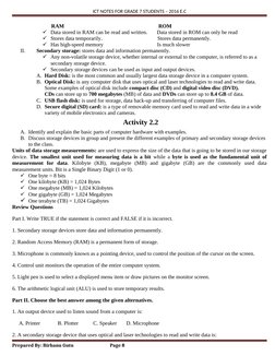 Grade 7 ICT Notes Overview | PDF | Computer Data Storage | Software