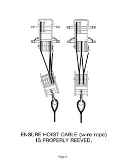 Crane Block Reeving Diagrams Guide | PDF | Crane (Machine) | Rope