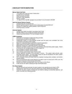 Ri Inspection RI Inspection Checklist for Singapore | PDF | Elevator | Wall