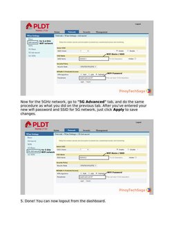 Now for the 5GHz network, go to "5G Advanced" tab, and do the same 
procedure as what you did on the previous tab. After you'