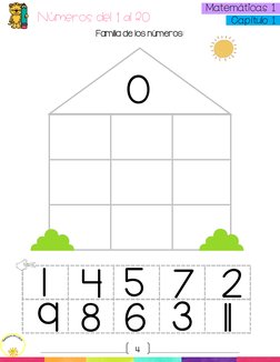 4 
  
 Matemáticas 1  
 Capítulo 1  
Números del 1 al 20 
Familia de los números: