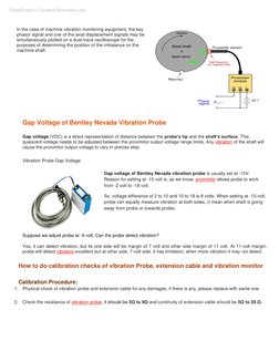 Classification: General Business Use  
In the case of machine vibration monitoring equipment, the key 
phasor signal and on