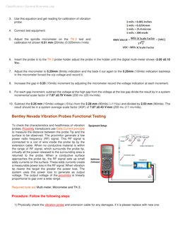 Classification: General Business Use  
3. Use this equation and get reading for calibration of vibration 
probe. 
4. Connec
