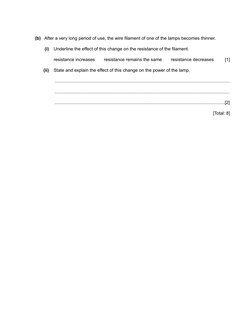 IGCSE Physics Electricity Questions | PDF | Electrical Resistance And ...